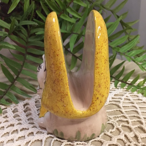 Vintage Mouse And Mushroom Napkin Holder Hand Painted 1983 - Picture 7 of 12